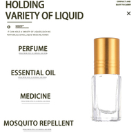 Nouveaux flacons de parfum en verre de haute qualité 3ml 6ml 12ml avec finition mate/givrée, impression sur écran, emballage en carton, logo personnalisé