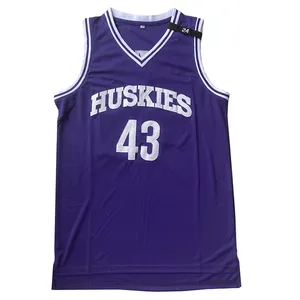 Drop shipping Purple Classics basketball uniform Jersey made in China basketball jersey