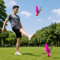 Volant de badminton chinois traditionnel Jianzi de qualité supérieure, jouet sportif pour le jeu au pied, équipement d'entraînement durable pour le fitness en extérieur