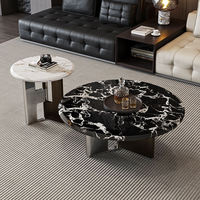 Table de cocktail ovale européenne avec structure en acier inoxydable pour hôtel et maison