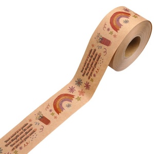 Tùy chỉnh băng Nâu thân thiện với môi nước kích hoạt giấy kraft gia cố gummed đóng gói Băng - Product Image 4