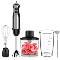 Mixeur Plongeant Électrique 5-en-1 avec Hachoir, Moteur en Cuivre Pur pour Cuisine Domestique, Hôtels et Utilisation Extérieure