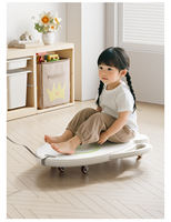 Scooter moderne à six roues pour enfants, intérieur, extérieur, jeu, maternelle, éducation précoce, entraînement, chariot d'équilibre en plastique durable