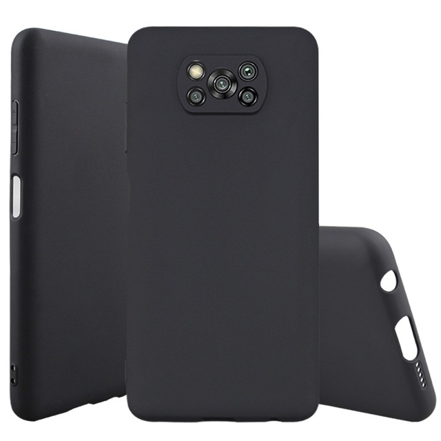 1.2mm Silicone Material Matte Soft Shell Cell Phone Case Cover for Xiaomi 10T Pro Poco X3 Pro Back Cover