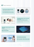 Appareil d'aide au sommeil portable à 9 modes inspiré de la CES - Machine légère de relaxation et d'amélioration du sommeil avec contrôle de la minuterie pour usage domestique
