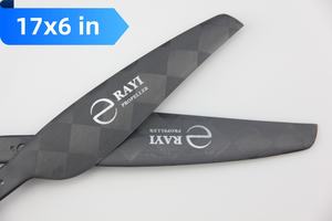 17*6 Verschleiß feste Propeller-Drohnen-Ersatzteile Rayi Carbon Fiber <span class=keywords><strong>2</strong></span> Blades CW CCW 17-Zoll-Propeller für Drohnen motor RC-Flugzeuge - Product Image 3