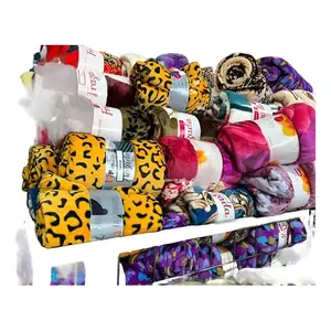 Couverture double ultra douce et légère en microfibre, rectangulaire, pour toutes les saisons, style moderne uni - Product Image 4