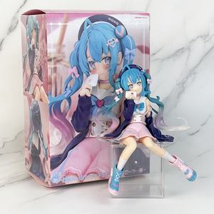 2 styles de figurines manga, statues assises, mignonnes, marin, macarons, fille, Miku, figurine de dessin animé, PVC, figurine d'anime, jouets - Product Image 5