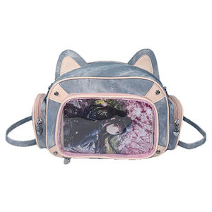 कस्टम डिजाइन प्यारा काले बिल्ली के बाल आकार के लिए एक बैग निर्माता स्पष्ट क्रॉसबॉडी पर्स बैकपैक के लिए - Product Image 2