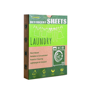 Hojas de Lavandería al por Mayor con Aroma a Ropa Fresca, Detergente de Lavandería Ecológico de Limpieza Profunda en Papel - Product Image 1