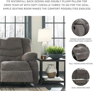 Modern Smart Ergonomic Electric Pull Tab <strong>Reclining</strong> <strong>Sofa</strong> with Remote Control Three Seat Fabric Eco-Friendly Dark Gray Living Room - Product Image 4
