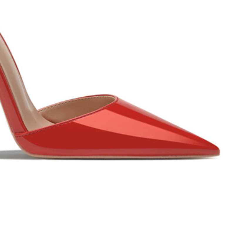Rouge (hauteur du talon 6 cm)