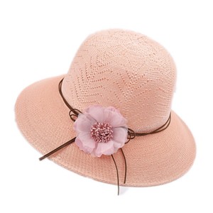 Usine En Gros En Plein Air Fleur Seau Chapeau UV Protection Solaire À Large Bord Femme Casquette De Pêche Camp Caps - Product Image 2