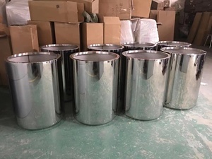 Vườn Chậu & trồng sang trọng trong nhà lớn kim loại cao thanh lịch trồng tầng gương bạc Bình - Product Image 6