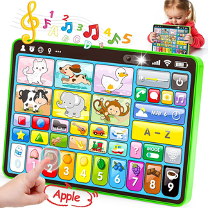 Machine d'apprentissage tactile pour bébés, en forme d'étoile, multifonctionnelle, anglais-français, pour la lecture et l'éducation précoce - Product Image 1
