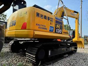 Excavatrice sur chenilles Komatsu PC130 13T d'occasion |   Machine d'occasion importée du Japon pour la construction et l'exploitation minière avec accessoire de préhension - Product Image 5
