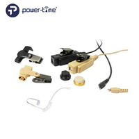 Kits de tubes acoustiques, écouteur de sécurité avec micro PTT (Push-to-Talk), étanche IPX-4, interface 3,5 mm pour radio bidirectionnelle