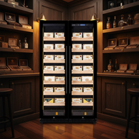 Humidor à cigares et vitrine réfrigérée à vin 860L avec refroidissement par compresseur pour usage domestique