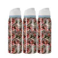 Tasses isothermes personnalisées avec logo de Noël, 24 oz, en acier inoxydable à double paroi, avec couvercle rabattable, pour véhicules de chantier, thermos