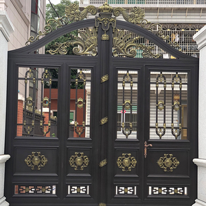 Diseño de Puerta Principal de Metal Cortada con Láser Estilo Nigeria, <span class=keywords><strong>Precio</strong></span> de Diseños de Puertas Corredizas Automáticas de Aluminio, Puerta de Entrada - Product Image 2