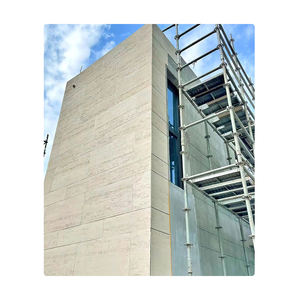 بلاط حائط خارجي مرن بحجم كبير من الترافرتين بالحجر الجيري المرن MCM ، بلاط ناعم مصقول من الترافرتين الخطي - Product Image 6