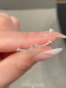 Xinfly 18K Gold Jewelry Custom Engraved Diamond Earrings Fashion Stud Bulk Order Free Gift <b>Box</b> with MOQ 2 Pairs Wholesale - Product Image 5