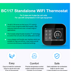 High Quality Digital LCD Display Air Conditioner Digital Fan Coil <strong>Thermostat</strong>