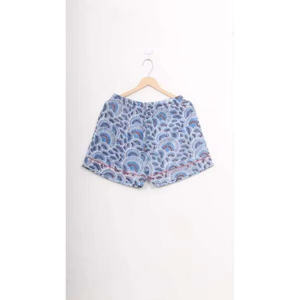 Pijamas de Otoño Casuales y Transpirables de Satén 100% Algodón con Estampado Floral para Mujer, Conjunto de 2 Piezas, Cintura Elástica Suave, Pantalones Cortos con Botones, Venta Caliente ODM - Product Image 2