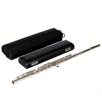 Factory Wholesale Custom Silver Plated Professional High Grade Handmade Carving E Key c Tone 17 Open Hole Flute
