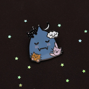 Spilla in metallo smaltato a forma di gatto blu HZ Creative Cartoon Fullmetal <span class=keywords><strong>Alchemist</strong></span> con tecnica placcata per accessori natalizi - Product Image 1