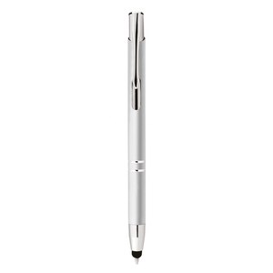 Aluminium Matt <b>Silver</b> Multi-Function Ball <b>Pen</b> with Touch Sensitive Features - Product Image 3