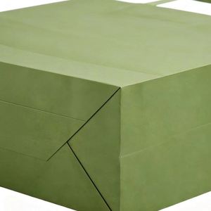 Customised Heavyweight Kraft Paper Bags With Portable Handles Suitable for Clothing Food Craft <b>Packaging</b> and Shopping - Product Image 6