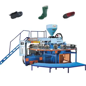 Small Size Full Automatic PVC One Color Boots Slipper Sandals Injection Moulding Machine