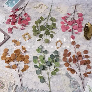 Simulasi daun apel untuk pernikahan aula pernikahan dekorasi lembut simulasi tanaman hijau daun grosir
