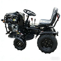 Motoculteur rotatif agricole diesel, mini-motoculteur, cultivateurs en caoutchouc gonflables, type tracté