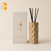 Diffuseur de parfum en céramique 3D ondulé FUBEI LIVING, emballage personnalisé de qualité supérieure, huile parfumée naturelle, cadeau d'anniversaire