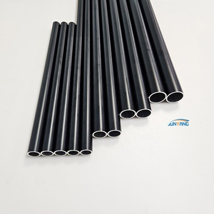 ท่ออลูมิเนียมกลมท่ออลูมิเนียมแบบสเปรย์ผงสีดำ T6 6061 6063 T5 - Product Image 6