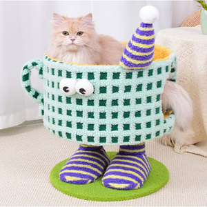 Cama para Gatos Multifuncional con Diseño de Monstruo Pequeño, Resistente al Desgaste, para Jugar, Descansar y Rascar, Todo <span class=keywords><strong>en</strong></span> Uno - Product Image 4