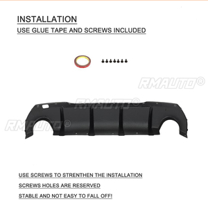 ดิฟฟิวเซอร์กันชนหลังคาร์บอนไฟเบอร์ F40 สำหรับรถยนต์ BMW ซีรีส์ 1 F40 118i M135i M-Sport Hatchback - Product Image 4