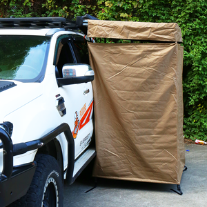 Salle de douche de <span class=keywords><strong>camping</strong></span> <span class=keywords><strong>pour</strong></span> 4x4 tout-terrain, tente de douche latérale <span class=keywords><strong>pour</strong></span> voiture de <span class=keywords><strong>camping</strong></span> en plein air, toilettes extérieures, <span class=keywords><strong>accessoires</strong></span> 4x4 - Product Image 1