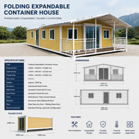 Maison conteneur modulaire de luxe à structure en acier galvanisé préfabriquée en 3D, construction rapide, clé en main, avec toilettes en bois.