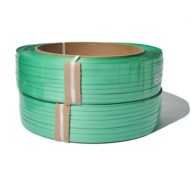 Polyester green pet strapping band poly strap pet strapping band high strength green pet band