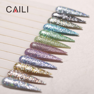 Hochwertiger Disco Flash <span class=keywords><strong>Glitter</strong></span> Gel Lack mit funkeln dem glänzendem Effekt Profession elles <span class=keywords><strong>Nail</strong></span> Art Design Einfache Anwendung - Product Image 1
