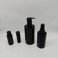 Flacon compte-gouttes en verre noir de 30ml pour forme de sérum d'huile essentielle pour les soins de la peau