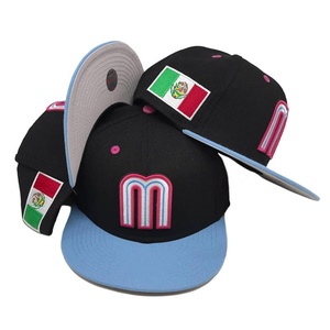 Casquettes Snapback brodées originales du Mexique, nouveau design, prêtes à être expédiées, casquettes de baseball ajustées De Beisbol Cerradas en stock - Product Image 3