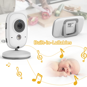 Caméra de surveillance pour bébé sans fil 3,2 pouces avec audio bidirectionnel, vision nocturne, mode VOX, 720P, batterie rechargeable, berceuses - Product Image 2