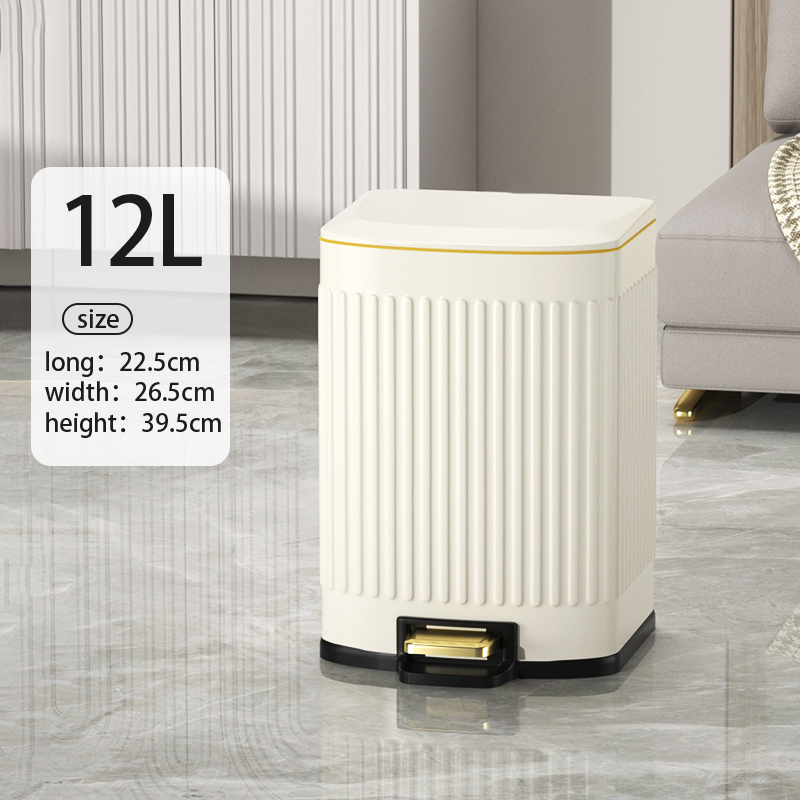 12L garbage bin White