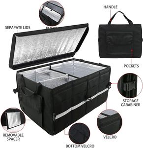 Organisateur <span class=keywords><strong>de</strong></span> <span class=keywords><strong>coffre</strong></span> <span class=keywords><strong>de</strong></span> <span class=keywords><strong>voiture</strong></span> extérieur pliable moderne <span class=keywords><strong>de</strong></span> luxe en polyester 600D imperméable, <span class=keywords><strong>sac</strong></span> <span class=keywords><strong>de</strong></span> <span class=keywords><strong>rangement</strong></span> <span class=keywords><strong>pour</strong></span> cargaison, glacière, 3 compartiments <span class=keywords><strong>pour</strong></span> SUV - Product Image 3