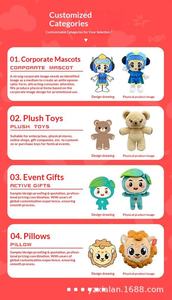 Diseña Tu Propio Peluche Súper Suave con Relleno de Algodón PP, Juguete de Peluche Personalizado para Niños de 5 a 7 Años - Product Image 6