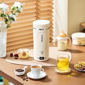 300W Electric Heating Travel Mug Multifunctional Thermos Cup with Auto Keep Warm, Portable <b>Kettle</b> for Office Hotel Travel - Product Image 3